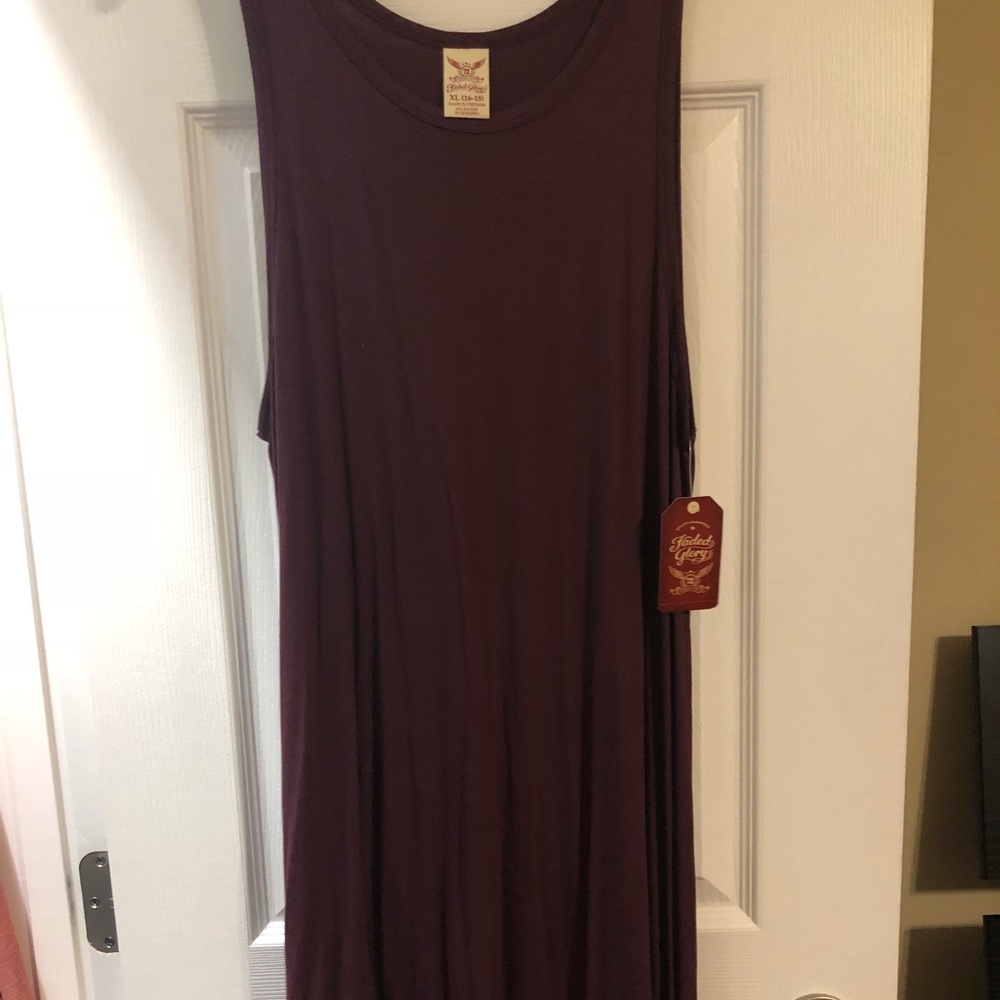 Maroon swing dress